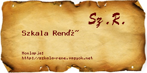 Szkala René névjegykártya